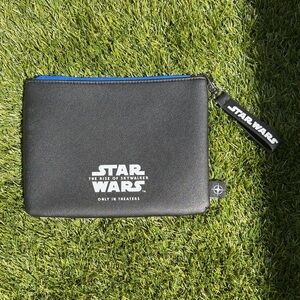 Star Wars Rise of Skywalker United Airlines Travel Pouch Black Zipper Bag